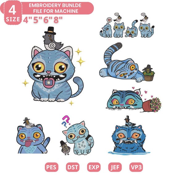 Derpy Kpop Demon HunterEmbroidery Design Bundle, Huntrix Machine Embroidery File, Instant Download Dst Pes Exp Jef Vp3Demon Hunter