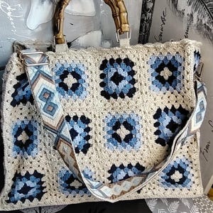 Granny Square Crochet Bag