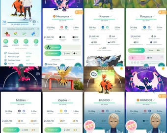 Pokemon Go LV. 70 Spesial 126 Shiny And 456 Legendary