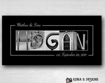 Alphabet Photography Custom  Name Frame Print 10x20 (Unframed)