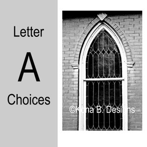 Letter A  -  Alphabet Photography  -  4x6 Photo Letter -  Unframed - Black and White, Sepia