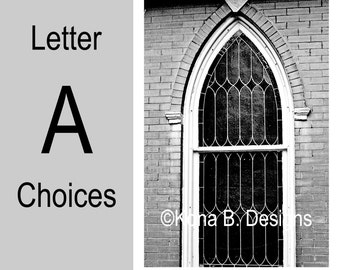 Letter A  -  Alphabet Photography  -  4x6 Photo Letter -  Unframed - Black and White, Sepia