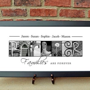 Alphabet photography Personalized Photo Letter Art Family Name print 10x20 Unframed image 3