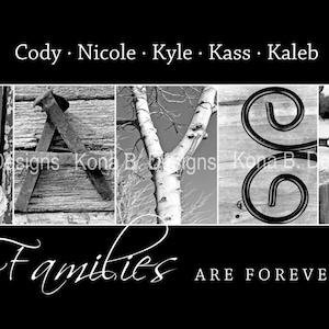 Architectural Letters - Personalized Family Name Sign - Alphabet Photography Letters- Alphabet Art Photogrpahy - 10x20 Unframed