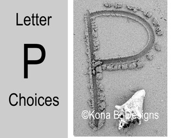 Letter P  -  Alphabet Photography  -  4x6 Photo Letter -  Unframed - Black and White or Sepia