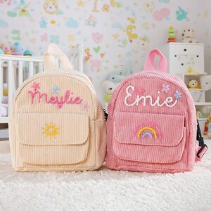 Personalisierter Kinderrucksack, kundenspezifischer Rucksack für Kinder, personalisierte Namenstasche, benutzerdefinierter Name gestickte Tasche, einzigartiges Geschenk des Kindes