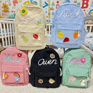 Sac à dos personnalisé pour enfants, cartable avec nom personnalisé, sac à dos pour enfants, sac à dos pour tout-petits, cadeaux de rentrée, cadeau préscolaire, cadeaux pour enfants