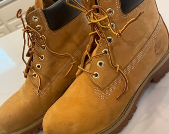 Timberland Heren 6inch premium boots (40 t/m 46) geel / honing bruin Print  / Multi 46 (UK 11) - Vindjeschoen.nl