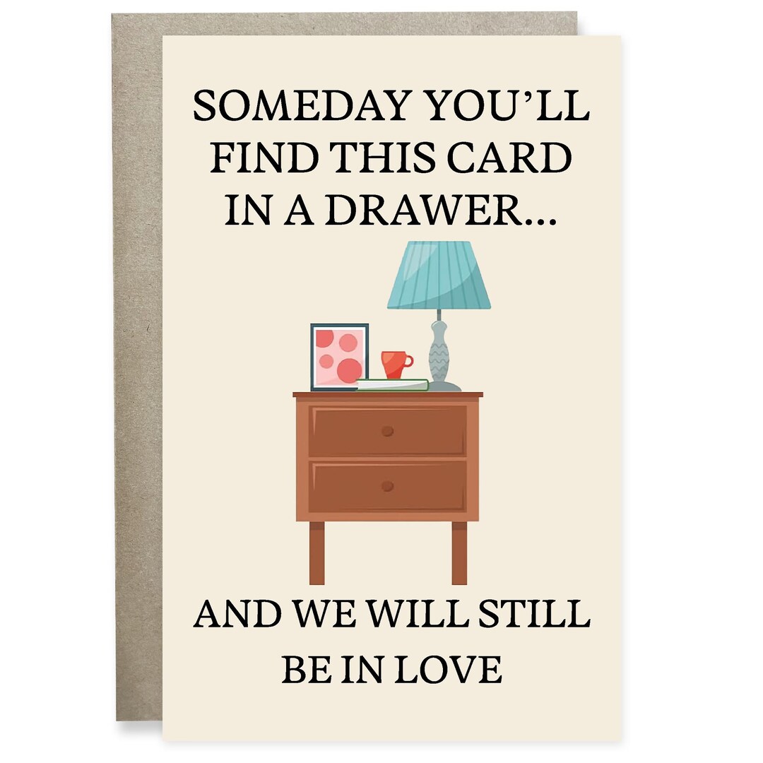 Someday You'll Find This Card, Anniversary Card for Husband Wife ...