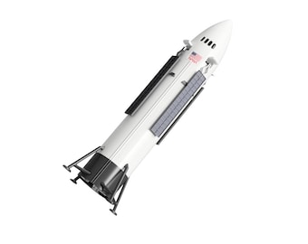 Raumschiff HLS Lunar Lander Verstellbar | Menschenlandesystem | SpaceX NASA Digitale Dateien