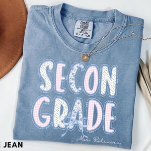 Comfort Colors® Second Grade Teacher Shirt, Coquette Bow 2nd Grade Teacher Shirt, Second Grade Teacher Tshirt, Elementary Teacher Shirts