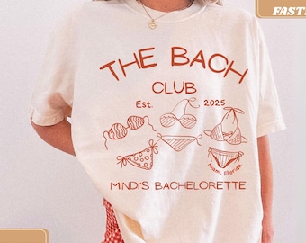 Custom Bachelorette Comfort Colors Shirt, Beach Bikini Party