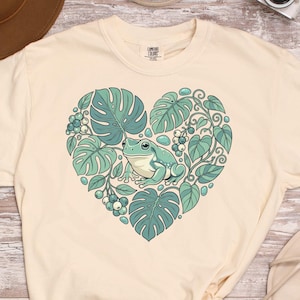 Dumpy Tree Frog Shirt Comfort Colors 1717, Litoria caerulea Tee, Whites Tree Frog-gåva, Amfibiemamma, Söt groda, Regnskog