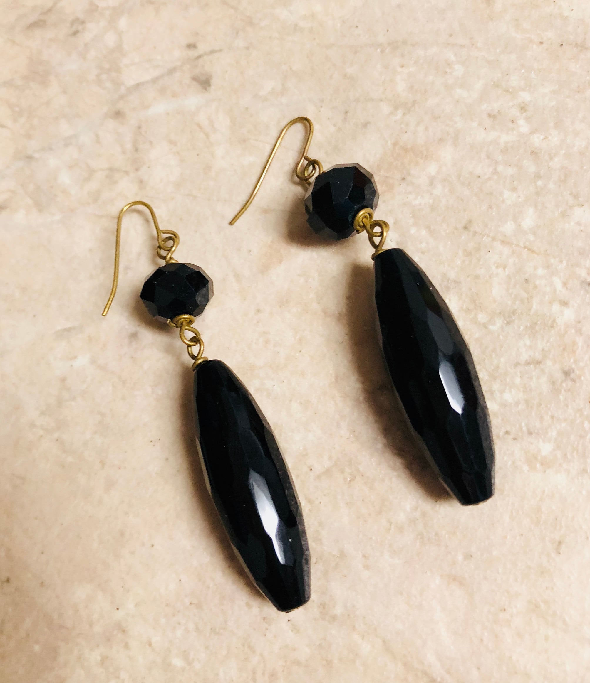 Pendientes De Plata 925 Con ónix Negro Y Nudo Celta - Aretes Colgantes Vintage, Regalo Para Mujer, Cierre De Palanca