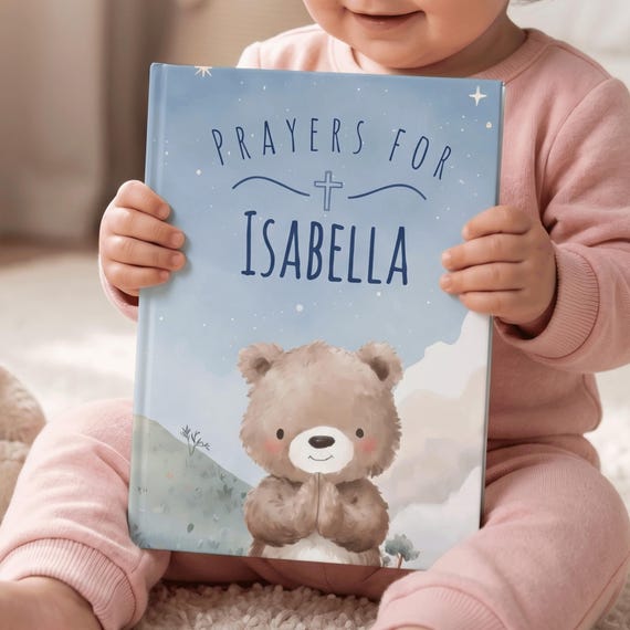 Personal Kids Storybook: "Prayers for Your Child" | Custom Messages | Name Story Book