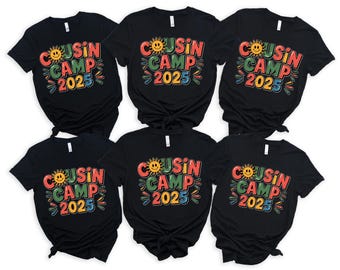 Cousin Camp 2025 Shirt, Cousin Crew 2025 Shirt, Matching Cousin Shirts,Summer Cousin Shirts,Summer Family Reunion