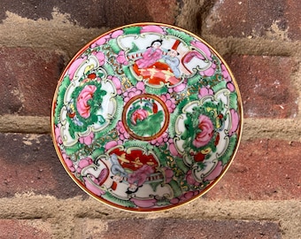 Famille Rose Bowl . Japanese porcelain . Grandmillenial style . Chinoiserie chic . Gift for her . Famille Rose . Hand decorated