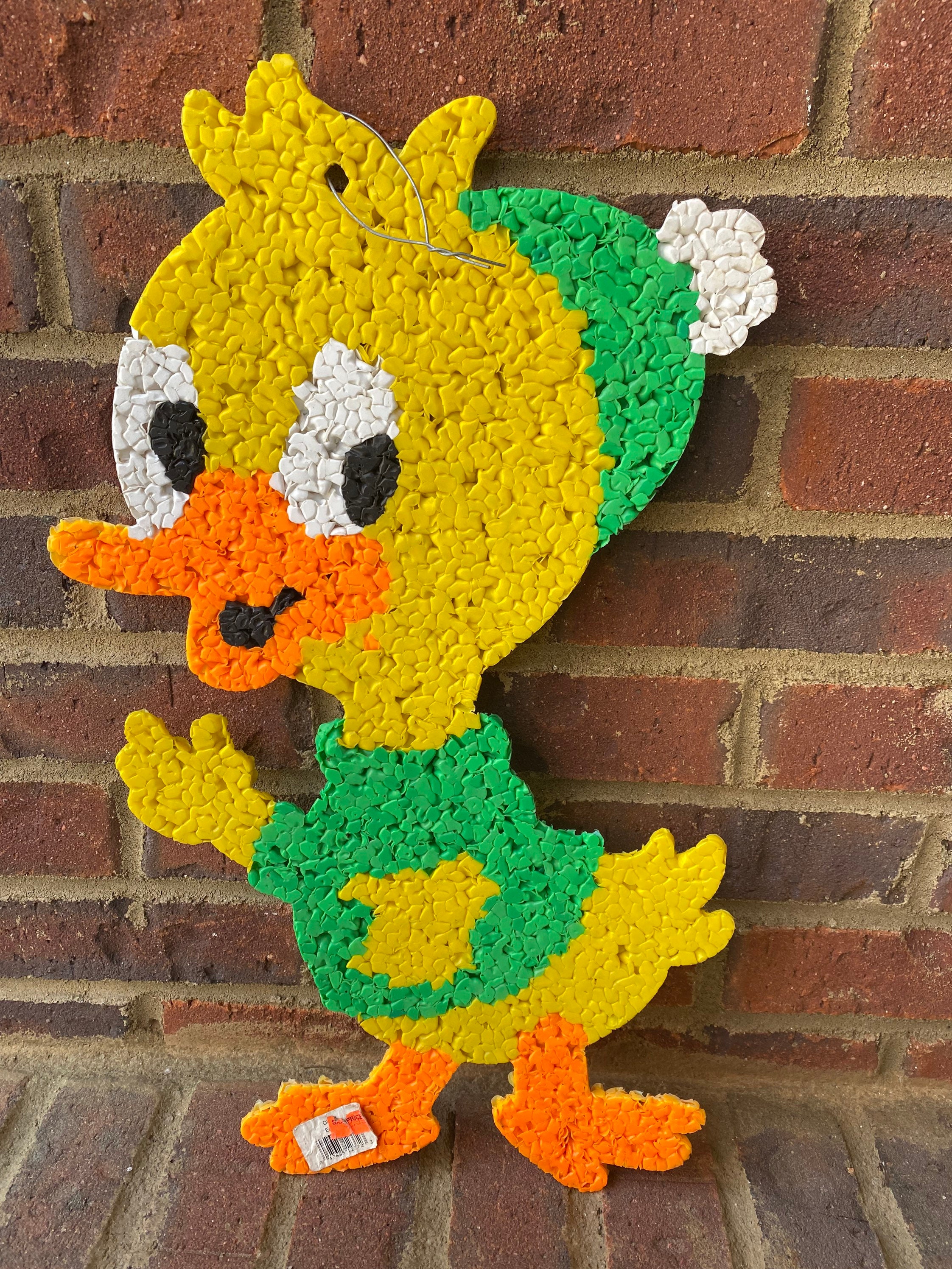 Plastic Popcorn Duck . Plastic Popcorn Decor . Vintage Easter Etsy