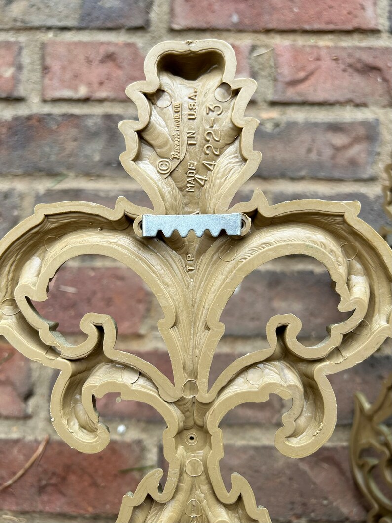 French Provincial Sconces . Gold Ornate Wall Sconces . Molded Etsy