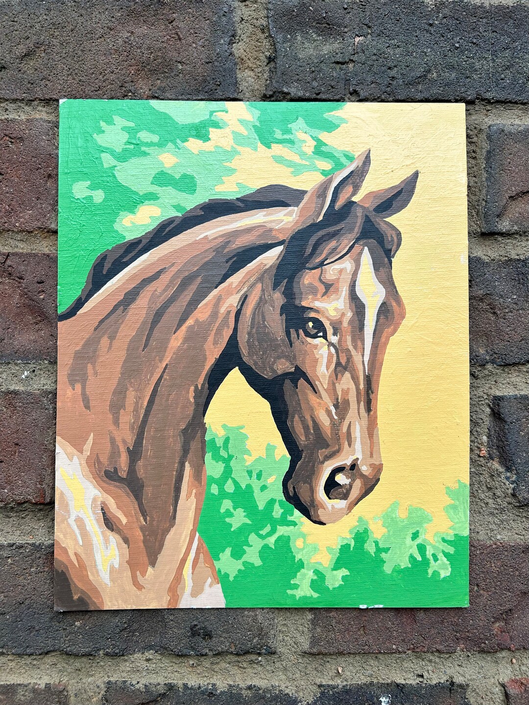 Horse Paint by Numbers . Horse Painting . Vintage Horse Etsy