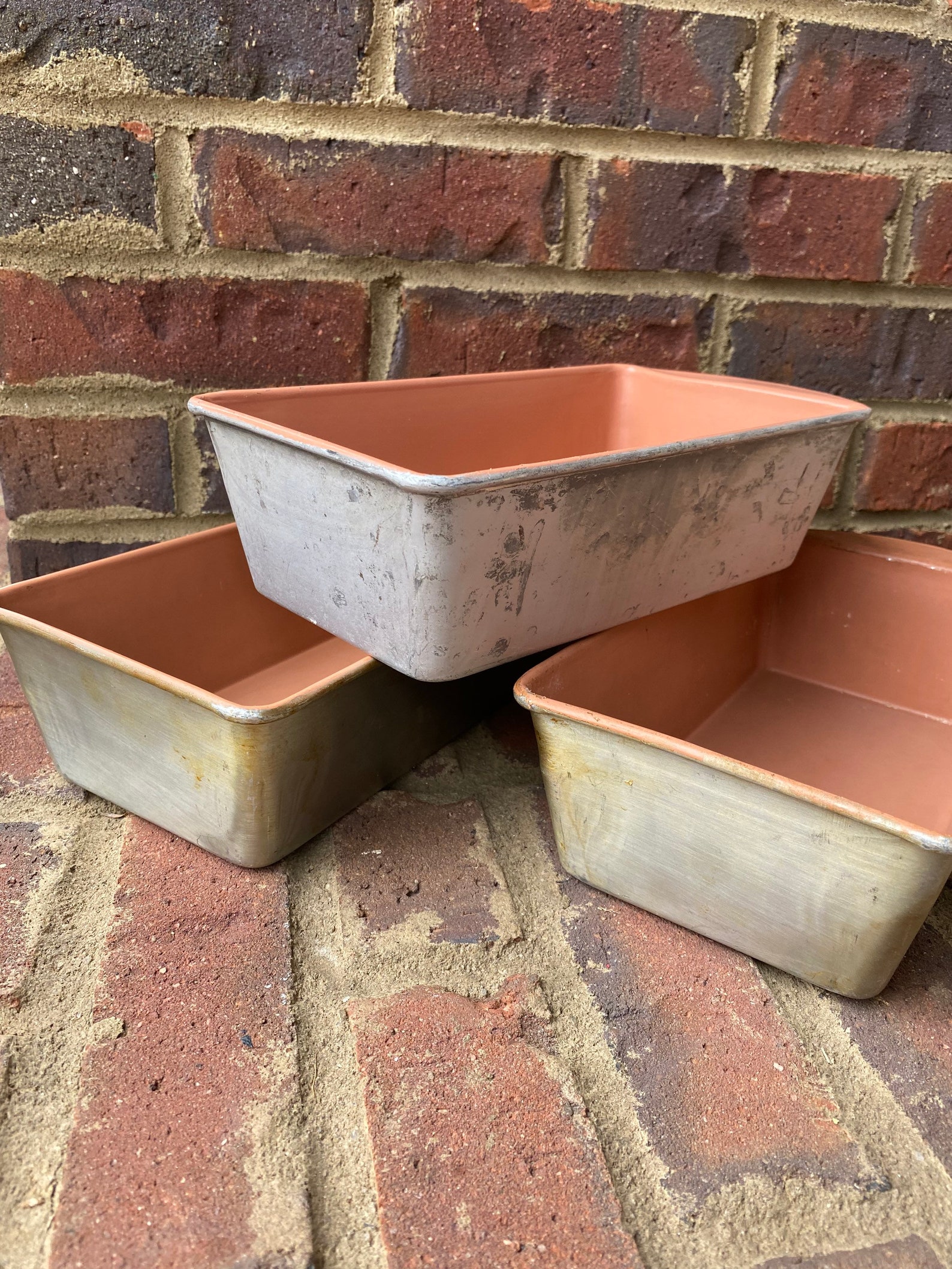 Vintage Bread Pans . Bread pans . Gift for her . Antique loaf Etsy