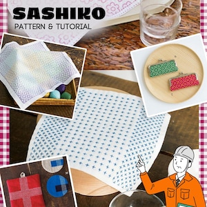 Sashiko Pattern Guide Book | Japanese Essential Sashiko Pattern | Pattern & Tutorial | Japanese Essential Sashiko