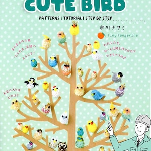 Japanese Beading Craft Book – Cute Birds made from Beads | PDF Tutorial & Pattern | small round beads