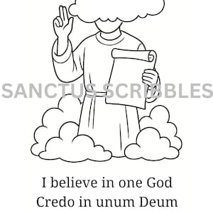 Traditional Latin Mass coloring page | Church Latin | Kids coloring | Catholic Kids