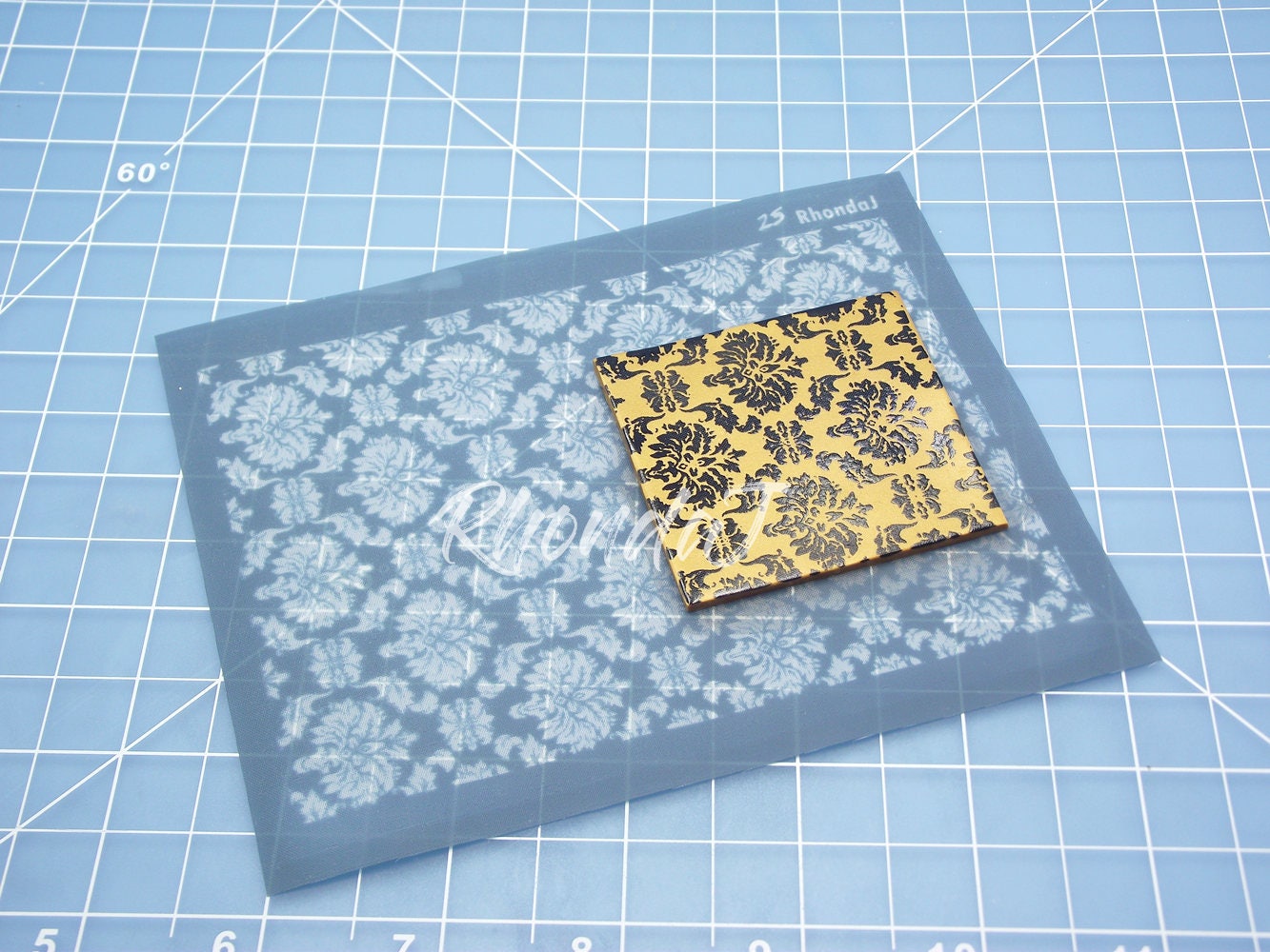 Damask Polymer Clay Silk Screen / Silk Screen 25 Etsy