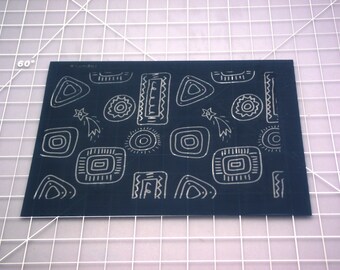 Silk Screen #4 / Doodles Silk Screen / Silk Screen For Polymer Clay
