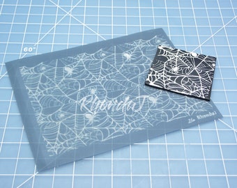 Silk Screen #26 / Spider Web Silk Screen / Polymer Clay Silk Screen