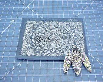 Silk Screen #41 / Mandala / Polymer Clay Silk Screen