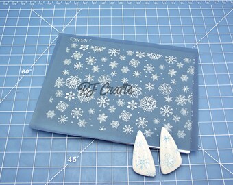 Silk Screen #42 / Snowflake/ Polymer Clay Silk Screen