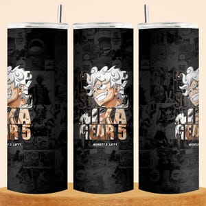Anime Tumbler Wrap Digital Download | 20oz Skinny Tumbler Sublimation PNG | Instant Download Anime Drinkware Design