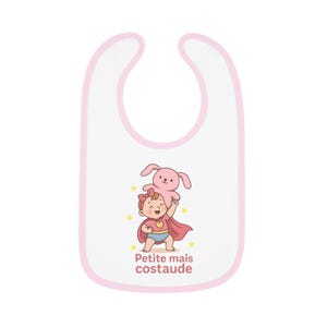 Adorable Baby Bib with Contrast Trim - Cute Superhero Design, Perfect for Infants, Gift for Baby Showers, Toddler Feeding Accessory, [...]