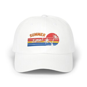 Vintage Summer Dad Cap, Beach Hat, Casual Sun Cap, Dad&#39;s Gift, Trendy Headwear, Summer Vibes Hat, Outdoor Accessory