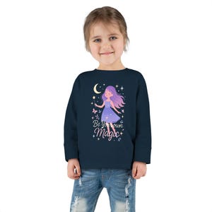 Toddler Long Sleeve Tee with Magical Fairy Design | Perfect Gift for Birthdays, Holidays, Playdates, Fairy-Themed Parties, Everyday Wear