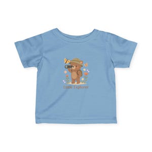 Adorable Bear Explorer Infant Tee - Perfect for Little Adventurers, Baby Gift, Toddler Outfit, Cute Nursery, Nature Lover