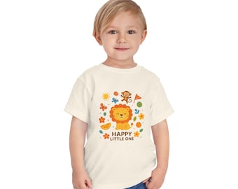 T-shirt met leeuwprint voor peuters, kindershirt, kraamcadeau
