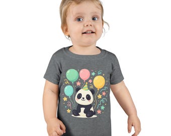 Panda Geburtstags-Kleinkind-T-Shirt, Tier-Party-T-Shirt