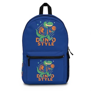 Spaß Dino Style Rucksack für Kinder, süße Schultasche, Dinosaurier-Liebhaber Geschenk, bunte Kinder Rucksack, Sport-Themen-Tasche