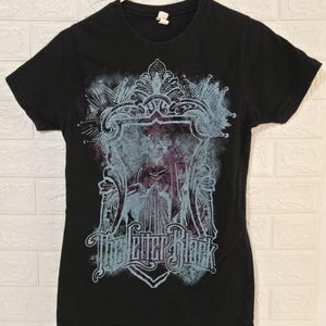 Camiseta vintage The Letter Black Band tamanho GG Camiseta gráfica de hard rock cristão Camiseta de banda 2000 YTK