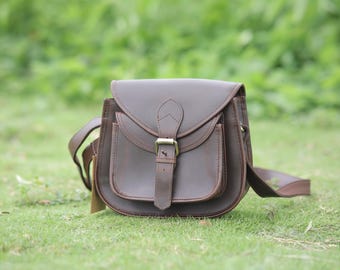 Sac à bandoulière en cuir pour femme, sac à main en cuir véritable marron foncé, sac à main cartable de voyage, sac à bandoulière pour femme, cadeau de Noël