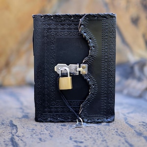 Handmade Journal With Lock And Key, Personalized Diary, Leather Diary, Lockable Journal, Notebook, Christmas Day Gifts, gift for him & her