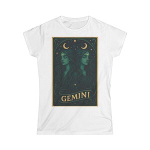Gemini Zodiac T-Shirt, Gothic Gemini Art, Dark Astrology Tee, Alternative Zodiac Shirt, No Love Lost