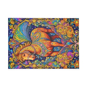 Jigsaw Puzzle, Mysterious Horse, 96 252 500 1000 Piece, Relaxing Activity, Animal Lover Gift, Mindful Hobby, Horse Lover Present, Family