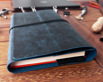 Personalized Leather Notebook Cover, Custom Leather Notebook Cover, Personalized Leather Book Cover, Gift For Dady Notepad, Book Cover