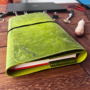 Personalized Leather Notebook Cover, Custom Leather Notebook Cover, Personalized Leather Book Cover, Gift For Dady Notepad, Book Cover