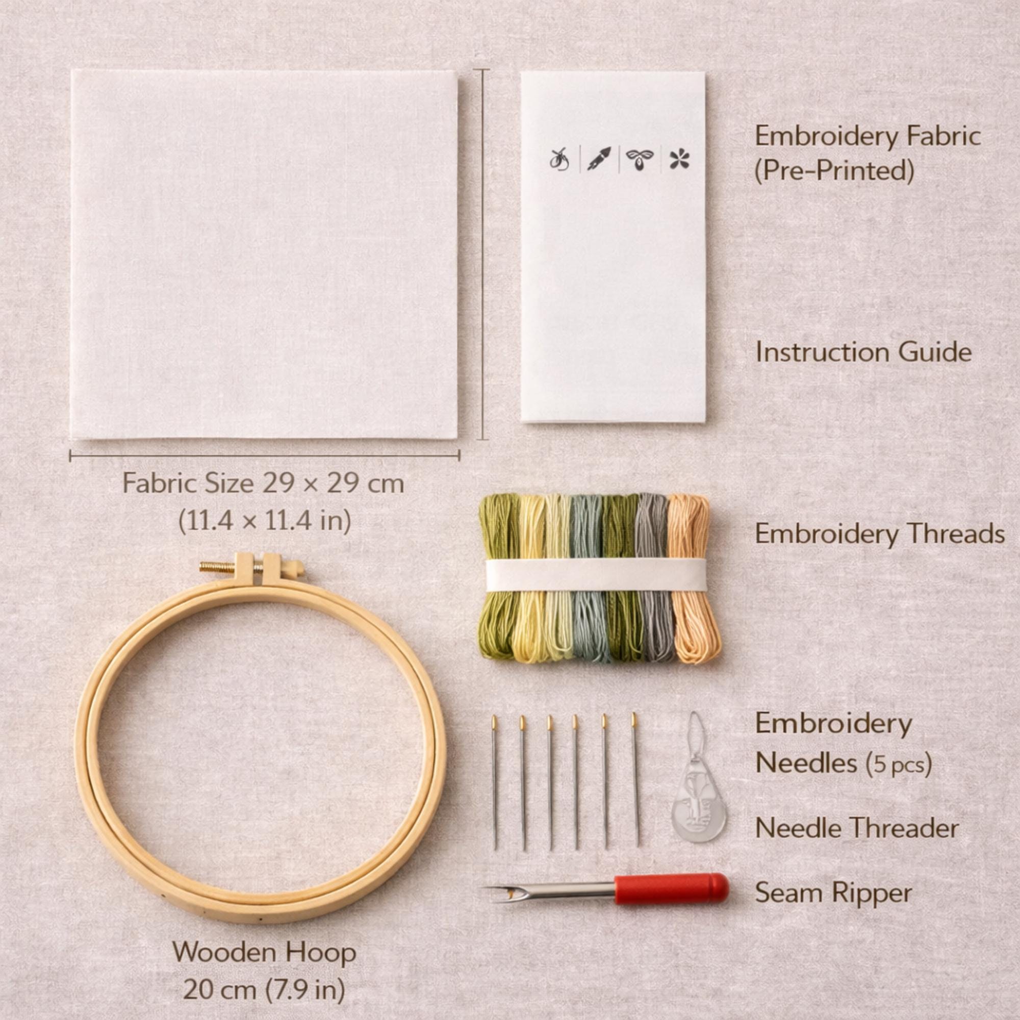 Mount Fuji Sakura Embroidery Kit DIY – Cherry Blossom Landscape ...