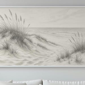 Playa Rostock Warnemünde PNG Dibujo fino a lápiz para impresiones carteles pegatinas tazas platos 30 x 20 cm 3:2